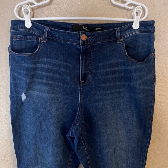 Women's 1822 Denim Roll Cuff Skinny Jeans / Size 20W - Picture 2 of 4